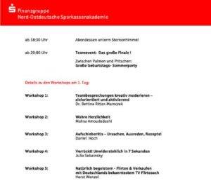 Speaker für Firmenevent Sparkasse