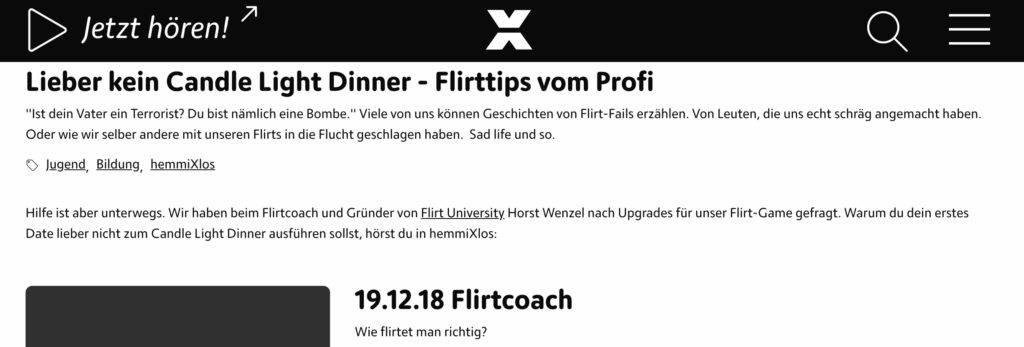 Singles in der Schweiz! Wir im Interview mit RadioX aus Basel