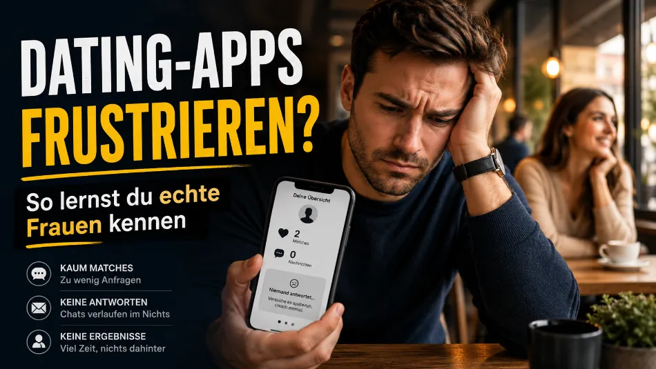 Warum du trotz Dating-Apps keine passende Frau kennenlernst – und was du stattdessen tun solltest