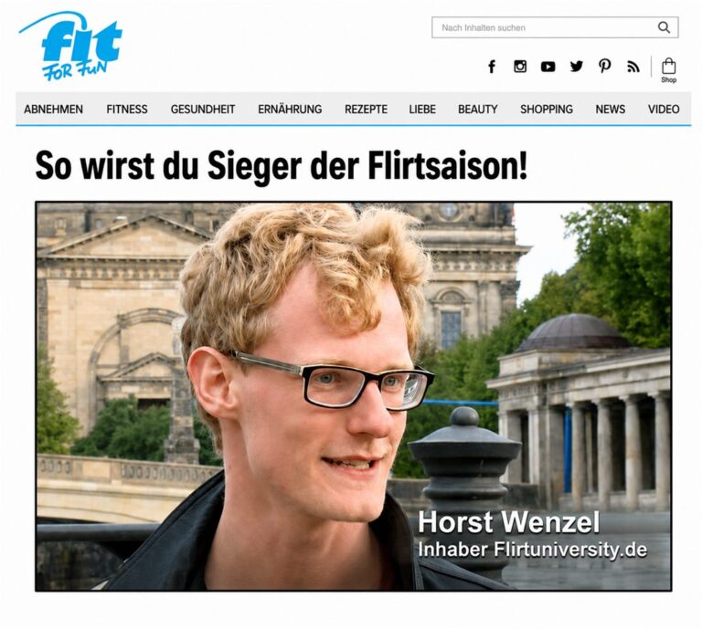 Horst Wenzel – bekannt aus TV und Presse, Flirtkurse und Seminare für Singles